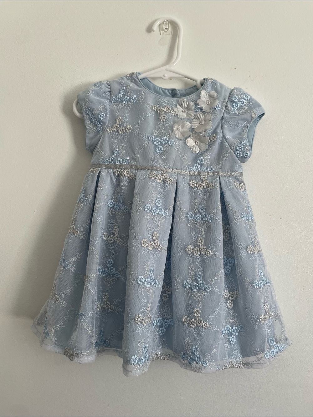 Laura Ashley light Blue Floral Formal Dress